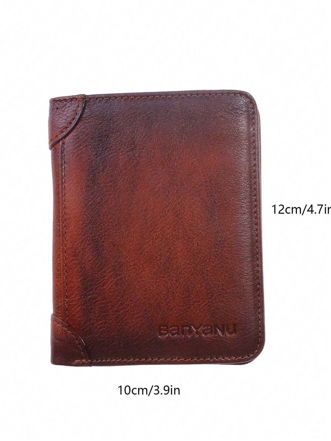 Leather Rfid Wallets For Men Vintage Thin Short Multi Function ID Credit Card Holder Money Bag Give Gifts To Men On Valentine's Day Business Casual