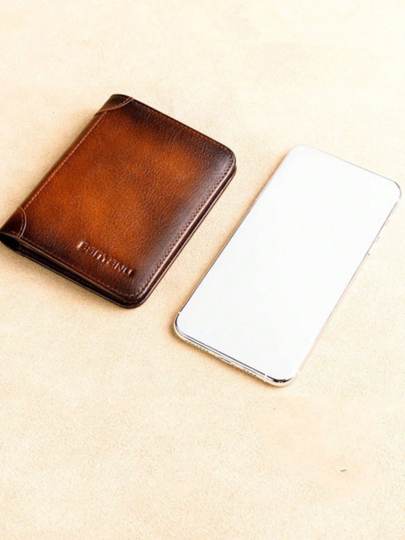 Leather Rfid Wallets For Men Vintage Thin Short Multi Function ID Credit Card Holder Money Bag Give Gifts To Men On Valentine's Day Business Casual