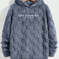 Manfinity Homme Men's Hooded Plush Sweatshirt With Letter Embroidery