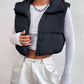 EZwear Zipper Front Vest Padded Coat