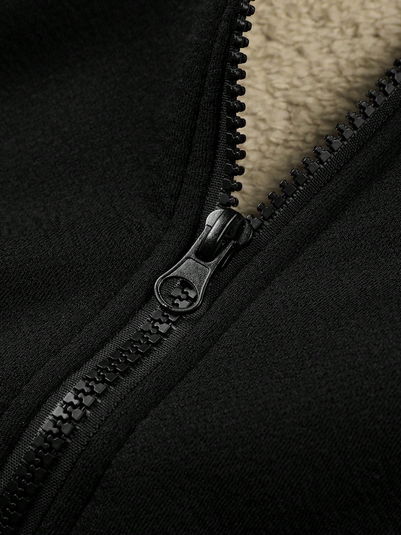 Men Zip Up Thermal Lined Hooded Jacket