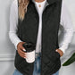 LUNE Zip Up Teddy Lined Vest Quilted Coat