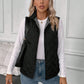 LUNE Zip Up Teddy Lined Vest Quilted Coat