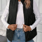 LUNE Zip Up Teddy Lined Vest Quilted Coat