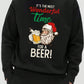 Men Christmas Print Sweatshirt