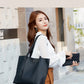 2pcs 2022 New Arrival Plain Fringed Tote Bag Set With Large Capacity, Shoulder