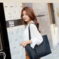 2pcs 2022 New Arrival Plain Fringed Tote Bag Set With Large Capacity, Shoulder