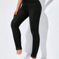 EZwear High-Waisted Button-Embellished Skinny Stretch Distressed Y2K Jeans