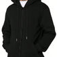 Manfinity Dauomo Men's Solid Color Hoodie With Zipper Closure And Drawstring