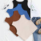 Tween Girl 4pcs/Set Solid Color Ribbed Tank Tops