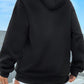 EZwear Kangaroo Pocket Drop Shoulder Drawstring Thermal Hoodie