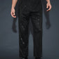 Manfinity ModaGents Men's Loose Fit Straight Leg Sequin Casual Pants