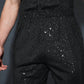 Manfinity ModaGents Men's Loose Fit Straight Leg Sequin Casual Pants