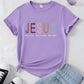 Tween Girl Short Sleeve Round Neck T-Shirt, Summer Fashion Tops