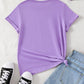 Tween Girl Short Sleeve Round Neck T-Shirt, Summer Fashion Tops