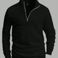 Manfinity RelaxMax Men's Solid Color Half Zipper Pullover Sweatshirt