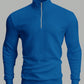 Manfinity RelaxMax Men's Solid Color Half Zipper Pullover Sweatshirt