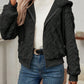 LUNE Zip Up Drop Shoulder Hooded Teddy Jacket