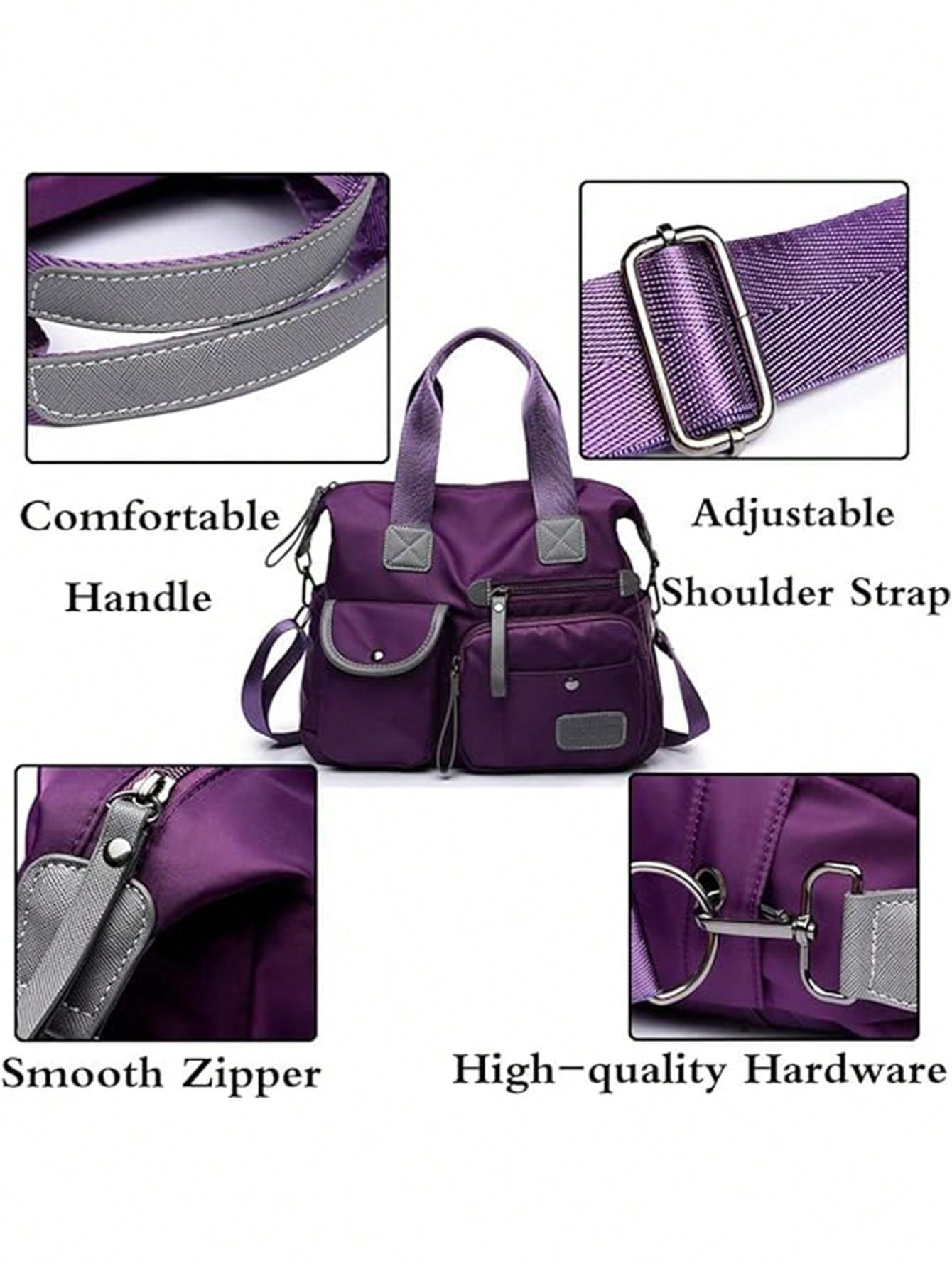 Women Shoulder Bag Nylon Handbags Waterproof Crossbody Bag Large Capacity Multifunctional Tote Trave