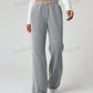 MOOSTA Fleece-lined Drawstring Straight-leg Pants, Keep Warm