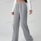 MOOSTA Fleece-lined Drawstring Straight-leg Pants, Keep Warm