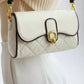 MOTF PREMIUM FASHION VERSATILE ELEGANT COMMUTER CONTRAST PIPING QUILTED FLAP WOMEN SHOULDER BAG