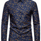 Manfinity Bizformal Men's Floral Print Long Sleeve Shirt