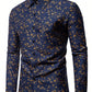 Manfinity Bizformal Men's Floral Print Long Sleeve Shirt