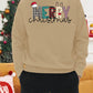 Manfinity Homme Loose-Fit Men's Christmas Printed Round Neck Fleece Sweatshirt