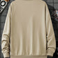 Manfinity Homme Loose-Fit Men's Christmas Printed Round Neck Fleece Sweatshirt