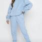 INAWLY Women's Hooded Drawstring Sweatshirt And Sweatpants Set