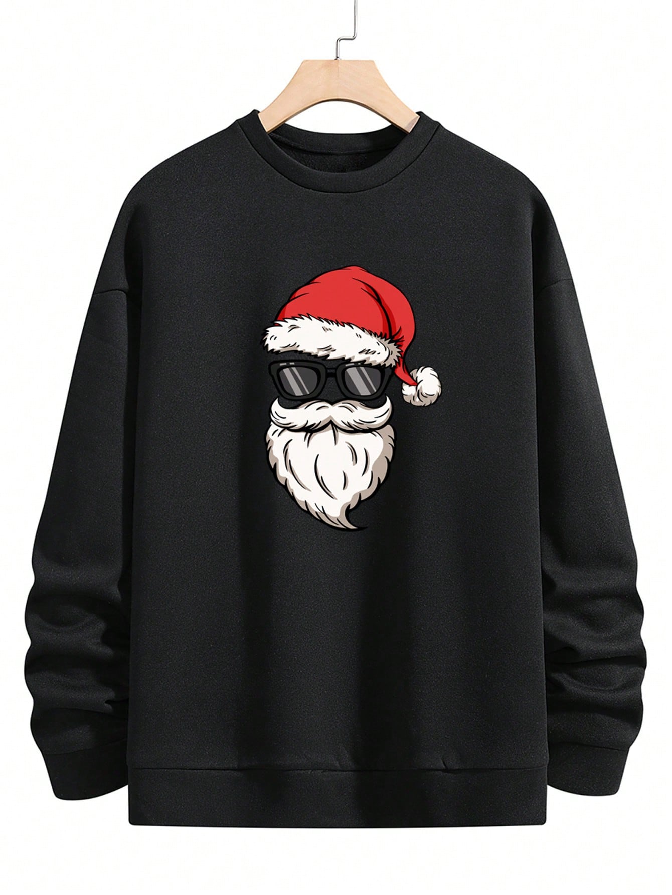 Manfinity Homme Men's Christmas Printed Casual Fit Drop Shoulder Casual Sweatshirt