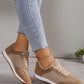 Beige Suede Lightweight Women's Casual Shoes