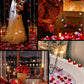 6/12/24pcs Red Flameless Romantic Led Candles With 100pcs Artificial Rose Petals Suitable Festival, Wedding, Birthday, Valentine's Day, New Year, Anniversary Valentine Decor, Yard Decor, Garden Decor,Christmas