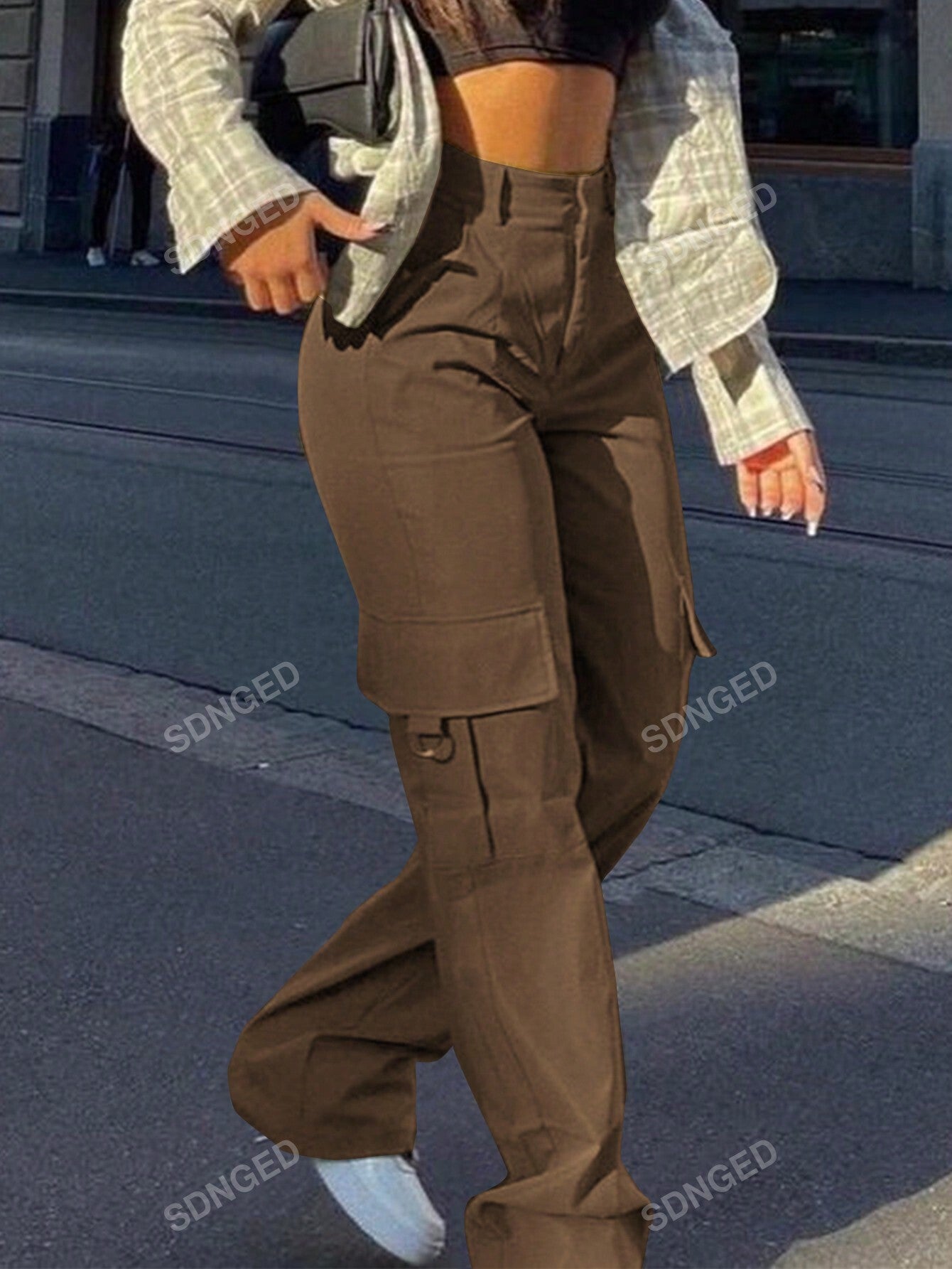 Women's Pocketed Cargo Pants