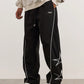 Manfinity Hypemode Loose-Fit Men's Star Pattern Side Stripe Pants