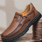 Handmade Shoes, Men's Oxford Shoes, Classic Hand-Sewn Male Shoes With Thick Rubber Sole, Breathable Leather Casual Shoes