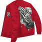 Men's Gesture Print Zip Cardigan Jacket