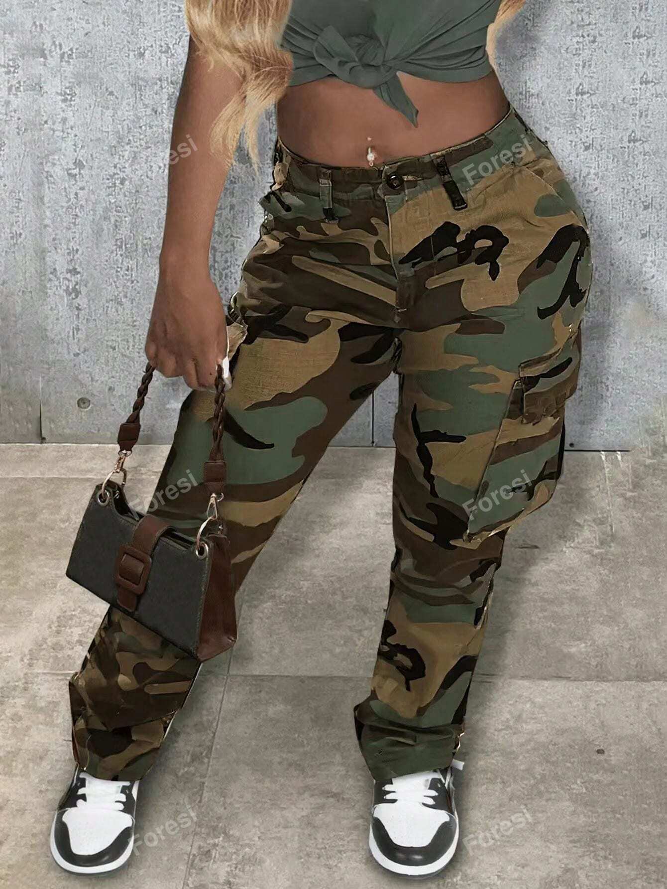 Women's Camouflage Cargo Pants