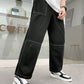 Manfinity Homme Men's Solid Color Slouchy Tapered Woven Casual Pants With Inserted Pockets