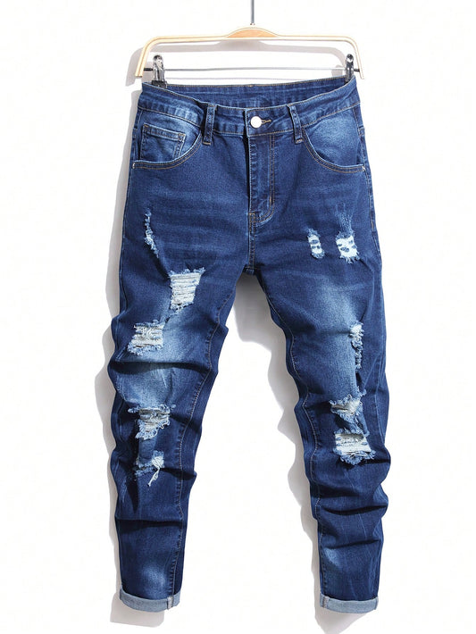 Manfinity LEGND Men's Distressed Jeans