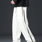 Men's Loose Straight Leg Pants With Side Splice