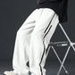 Men's Loose Straight Leg Pants With Side Splice