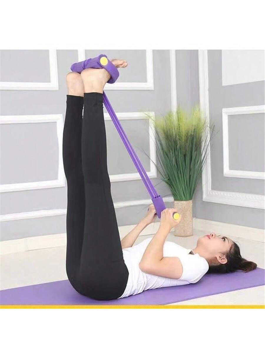 5pcs/Set Yoga Fitness Training Equipment Set, Including Circular Leg Massager, 8-Shaped Pull Rope, Sit-Up Assistant, Pedal Puller And Massage Ball, Ideal For Sculpting Your Body, Relieving Stress And Relaxing Your Muscle