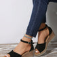 Casual And Stylish Women Peep Toe Wedges With Thick Soles