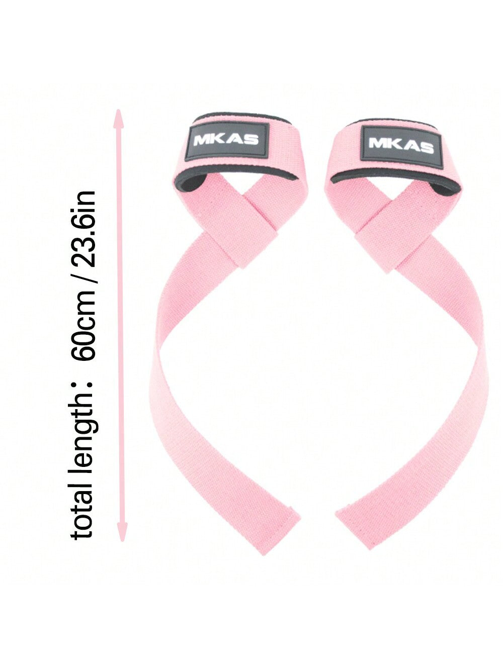 1pair Pink Weigh Lifting Straps, Gym Training Wrist Belt For Men/Women, Supporting Strength Workout, Bodybuilding, Deadlifting