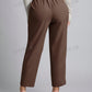 PETITE Women's High Waisted Solid Color Pants