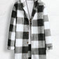 Manfinity Homme Men's Plaid Hooded Corduroy Jacket