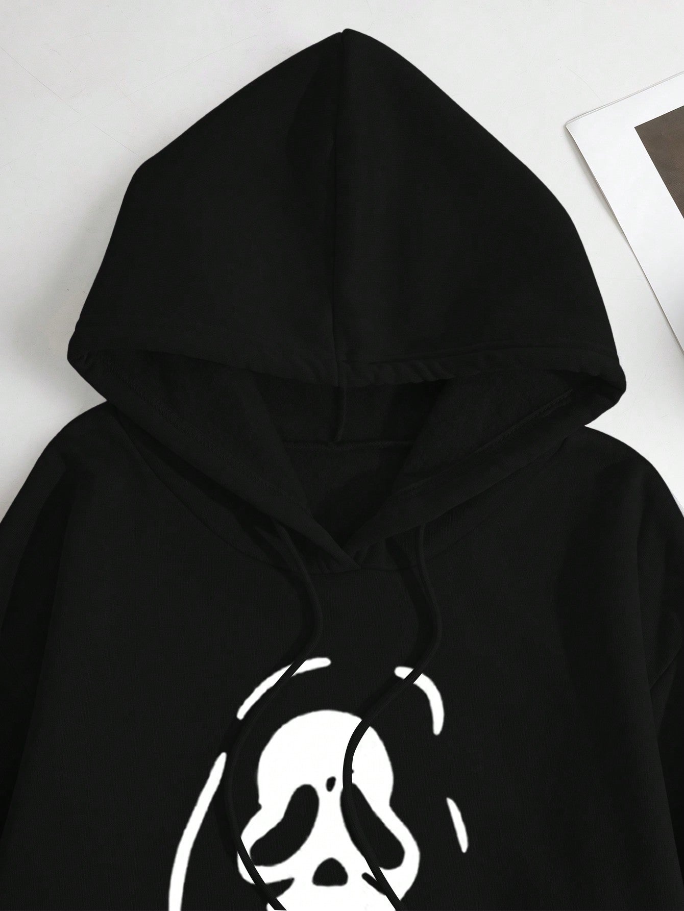 Slayr Women's Ghost Face Print Drawstring Hoodie