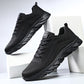 4 Season Men Plus Size Casual Sneakers - New Style Comfortable Breathable Mesh Fabric Casual Walking Shoes, Trendy Simple Design Suitable For Jogging